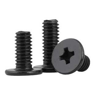 M2.5M3M4M5M6黑色304不锈钢薄十字扁平头螺丝笔记本数码机螺钉子