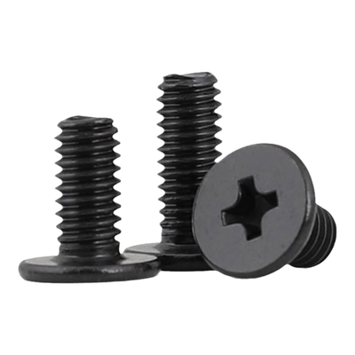 黑色304扁平头十字螺丝钉不掉色