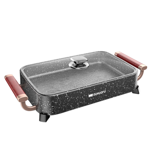 欧诺福烤肉锅电烤盘火锅烧烤一体锅家用纸包鱼专用锅商用烤鱼炉机