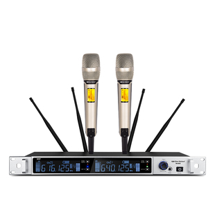 GLSD格伦士顿1500米远距离无线一拖二话筒学校操场户外演出麦克风