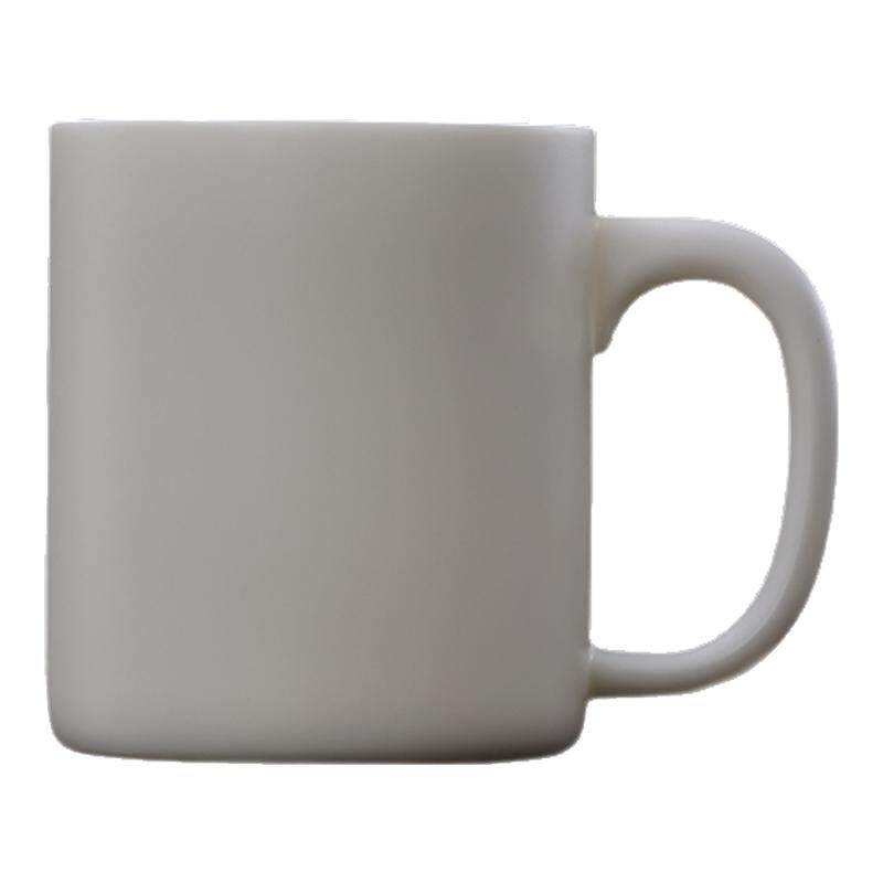 白瓷马克杯咖啡杯水杯高级轻奢感