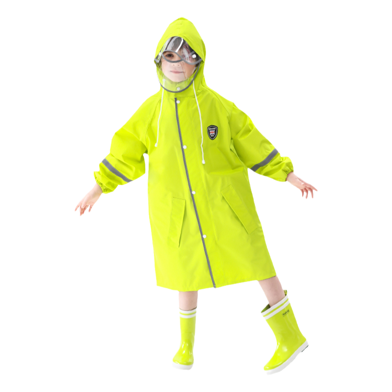 雨衣儿童2025新轻薄速干透气防暴雨披男孩女长款全身学生中大防水