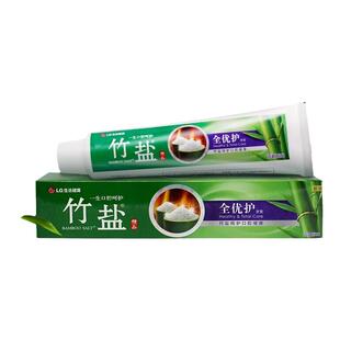 LG竹盐全优护牙膏牙渍减少清洁清新口气减异味呵护牙龈220g