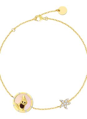 vana派大星贝母手链女纯银小众