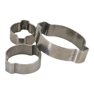 304不锈钢双耳卡箍镀白锌环箍镀锌喉箍双耳无极卡箍管夹抱箍3-40