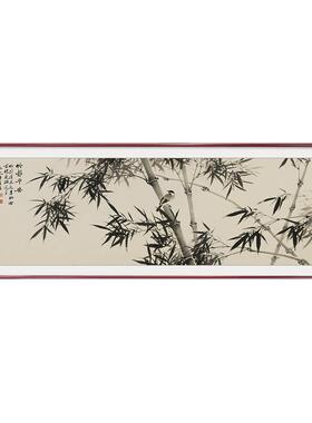 竹子挂画新中式禅意水墨画