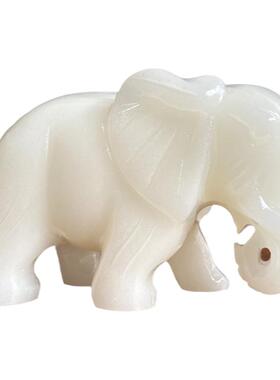 招财客厅天然玉石锦玉秀美白玉