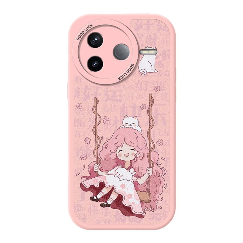 适用女孩红米K80手机壳小米RedmiK80Pro硅胶小清新Redmi可爱高颜值K80P防摔小羊皮套por全包镜头女RED看软壳
