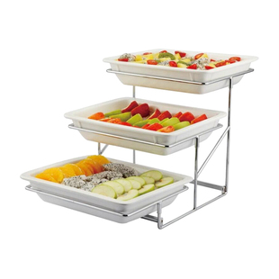 密胺多层甜品蛋糕点心架自助餐食物展示架摆台凉菜熟食水果盘带盖