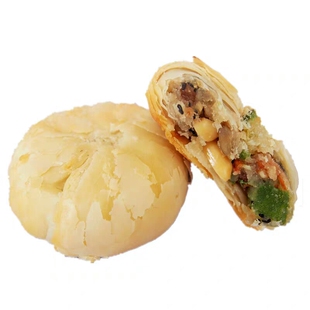 大白皮苏式酥皮五仁月饼老式传统糕点散装多口味酥饼一口酥30个装