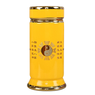 道家香筒放香的香桶道观太极八卦陶瓷家用供奉放香桶装香竹签香筒