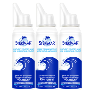 Sterimar舒德尔玛小海豚鼻喷儿童成人海盐水洗鼻喷雾100ml*3瓶