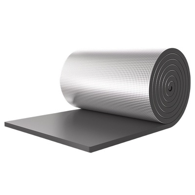 屋顶防冻保温棉楼顶自粘式b1级防火橡塑保温棉加厚隔热铝箔耐高温