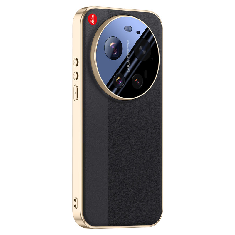 适用Xiaomi 17Ultra手机壳新款原机高端真皮小米17ultra徕卡版镜头膜全包防摔17U保护套男女高级感素皮双拼外