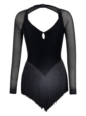 Dancebaby拉丁舞服女童舞蹈服2026新款冬装比赛服舞裙连衣裙D72