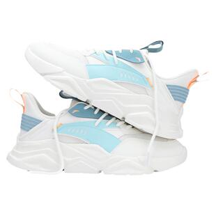 安踏轻质跑步鞋男鞋春季网面青少年蓝白透气运动鞋百搭潮流休闲鞋