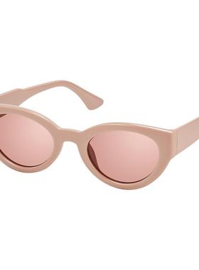 【自营】许红豆同款去有风的地方粉色太阳眼镜女高级感猫眼墨镜女