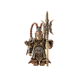 琢匠吕布摆件创意桌面铜手把件潮玩金属人仔三国人物手办兵装文创