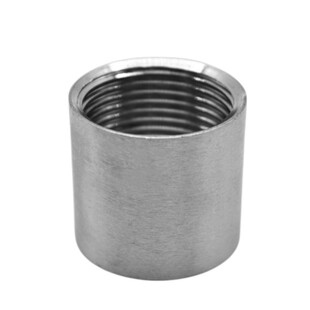 304不锈钢管双内丝接头内牙圆管直接内螺纹316L水管直通4分6分1寸