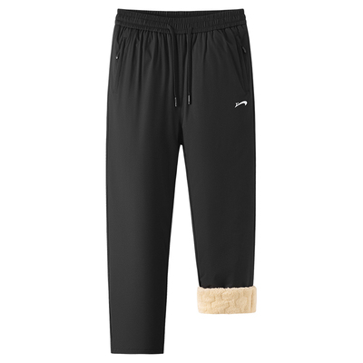 贵人鸟加绒加厚羊羔绒休闲棉裤