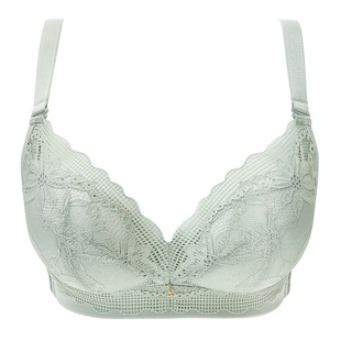 杰奎琳内衣女无钢圈小胸显大聚拢上托透气超厚杯舒适侧收副乳文胸