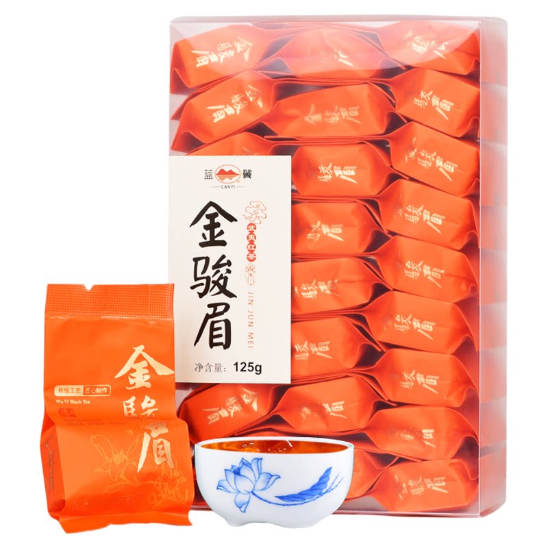 金骏眉红茶25小包125g/盒