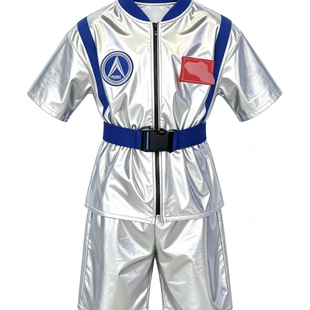 科技感儿童服装未来科技幼儿园小学生运动会宇航员太空服ai演出服