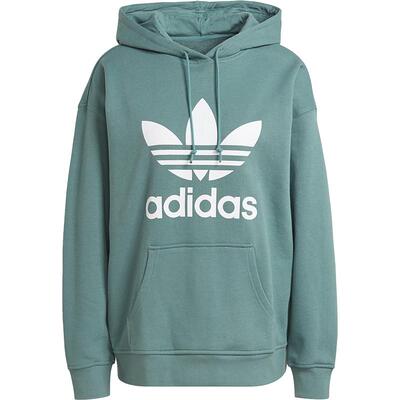 Adidas/阿迪达斯官方正品三叶草女子运动休闲连帽套头卫衣 GN2954