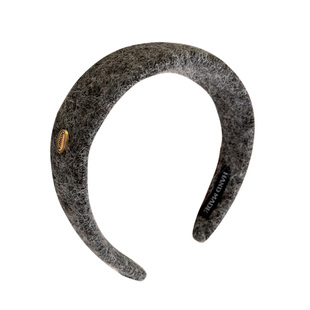 复古毛呢宽边发箍女日常外戴高颅顶头箍头饰秋冬百搭洗脸发卡发捆