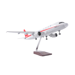 中国机长a319四川航空飞机模型客机模型A319拼装玩具带轮带灯仿真