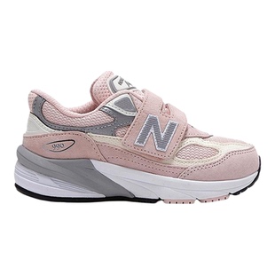 New Balance nb童鞋4-7岁中童女童春秋网面防滑运动鞋PV990PK6