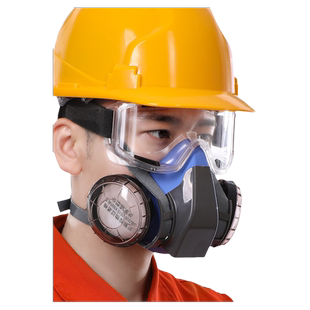 防尘口罩硅胶全面罩防工业粉尘装修打磨专用kn95过滤棉煤矿护目镜