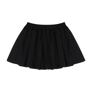 小O宝童装 女宝宝白色百褶裙女2026春季新款女童学院风半身裙短裙