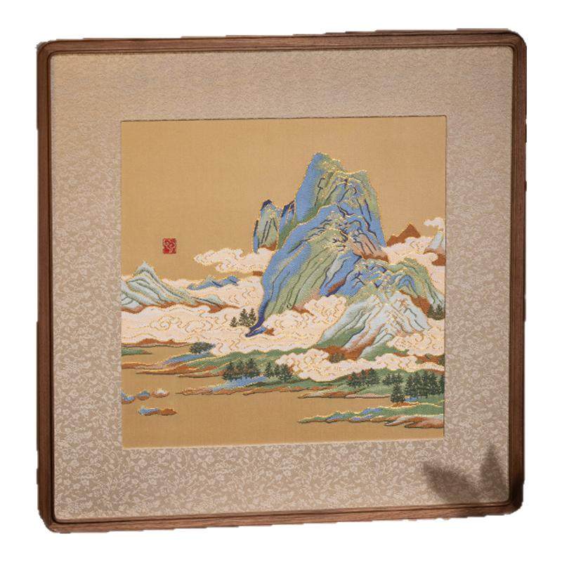 南京云锦研究所山水清音装饰画