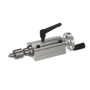 微型佛珠机伸缩尾顶座小木工车床回转活顶圆尖梅花顶针钻夹头莫氏