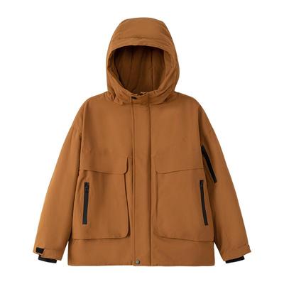 左西男童加绒加厚冲锋棉服外套