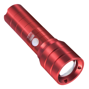 手电筒超亮长续航50W白黄光变焦LED充电家用巡逻便携防水户外照明