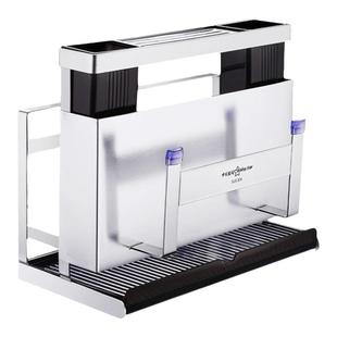 星闪304不锈钢刀架置物架壁挂免打孔厨房锅盖砧板筷笼一体收纳架