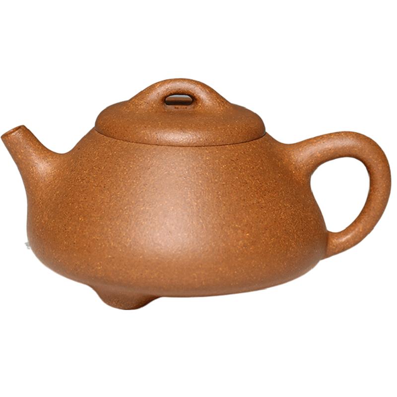 一水堂宜兴家用紫砂壶原矿手工老段泥曼生小石瓢壶斗茶小壶110ml