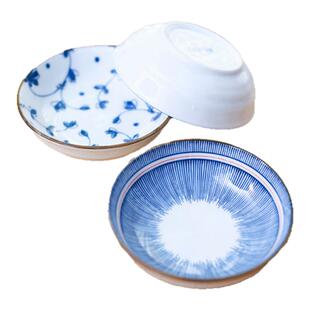 日式调味碟酱油碟家用醋碟小号4寸碟子陶瓷小号沾料碟咸菜深瓷碟