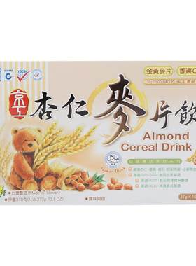 台湾进口京工杏仁麦片饮370g