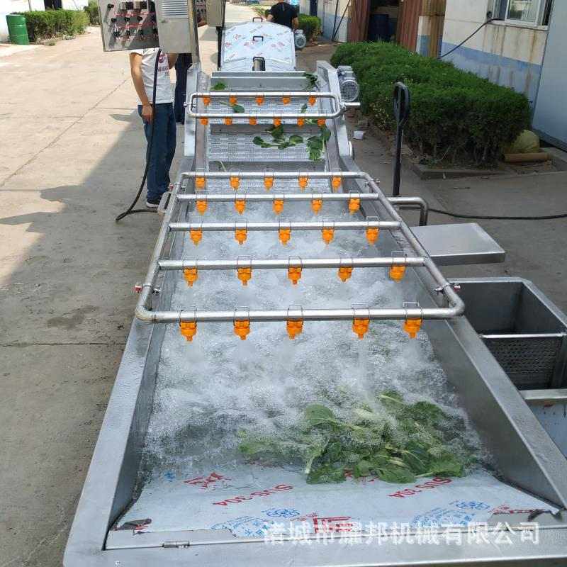 全自动蔬菜清洗漂烫流水线 蔬菜杀青机 净菜加工设备