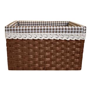 桌面收纳盒玄关钥匙遥控器杂物筐抽屉书本零食篮口红化妆品储物盒