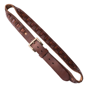 wild mountain rock 山岩 美式复古机车皮带 编织植鞣牛皮