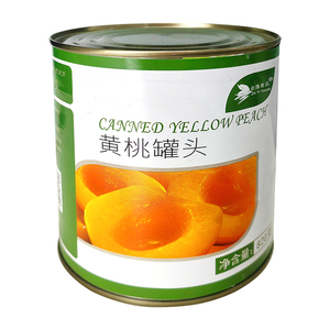 糖水黄桃罐头烘焙专用820g大罐烘焙商用新鲜水果砀山桃子对开整箱