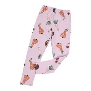 妈咪印象羊毛拉架单裤儿童女童纯棉秋冬家居裤莱卡小女孩睡裤棉裤