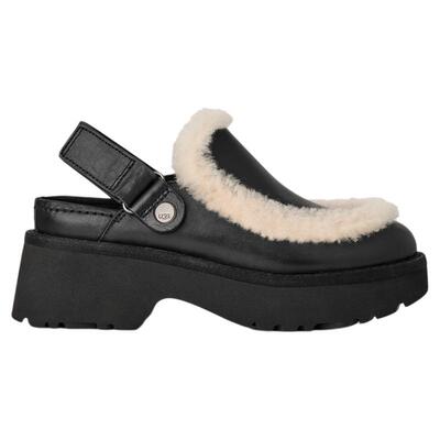 UGG厚底粗跟休闲纯色溢毛包头鞋