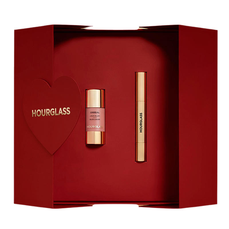 HOURGLASS液体腮红固体唇蜜套组