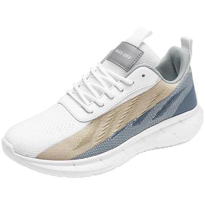 大码男鞋春季男士透气网面休闲46跑步运动鞋47轻便软底防滑旅游鞋