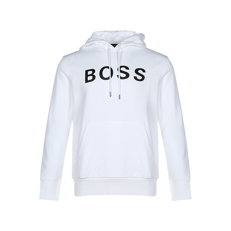HUGOBOSS男士棉质连帽长袖卫衣